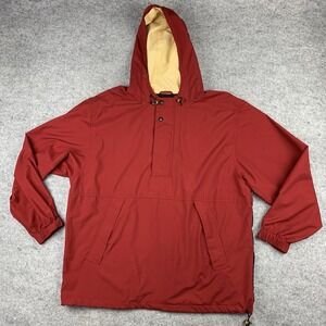 Vintage Cutter & Buck Mens Size Medium Pullover Red Jacket Embroidered 1/2 Zip